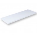 Estante de melamina blanco rectangular 60x25cm