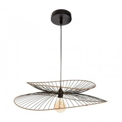 Lámpara de techo metal/polietileno/PVC negra Alara 70cm