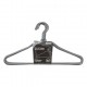 Set 10 perchas de metal gris