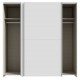 Armario 2 puertas correderas 190x61x190cm blanco