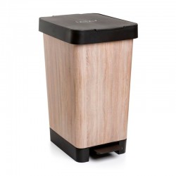 Cubo de basura 25L Smart deco wood