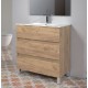 Mueble de baño Madrid roble 60cm