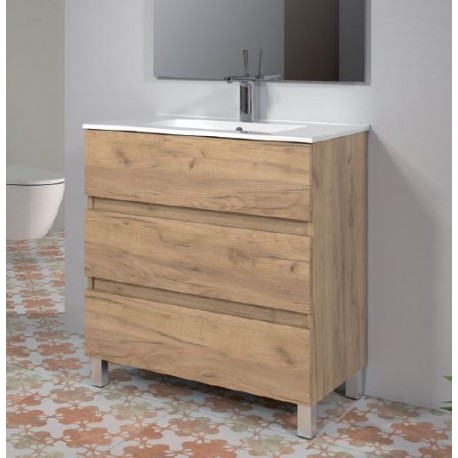 Mueble de baño Madrid roble 60cm