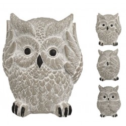 Figura decorativa jardín Búho cemento