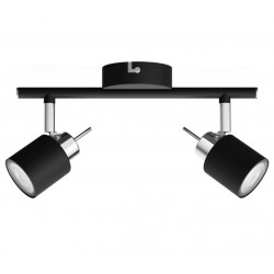 Regleta de 2 focos negro GU10 Meranti Philips