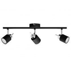 Regleta de 3 focos negro GU10 Meranti Philips