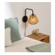 Aplique de pared metal y cuerda Jily
