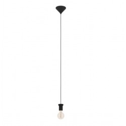 Péndel negro de metal 110cm