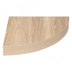 Estante de pared esquina roble 25x25cm