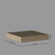 Estante de pared 23,5x23,5cm roble