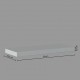 Estante de pared 60x23,5cm blanco