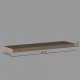 Estante de pared 80x23,5cm roble