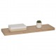 Estante de pared 80x23,5cm roble