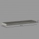 Estante de pared 80x23,5cm roble gris