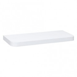 Estante de pared redondeado 60x23,5cm blanco