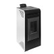 Estufa de pellet 9kW Power blanca
