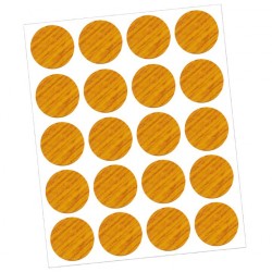 Tapa adhesiva 13mm roble 20uds