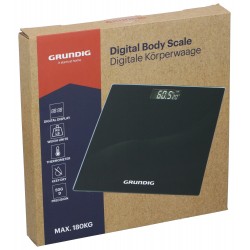 Báscula de baño cristal negro