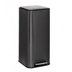 Cubo de basura 30L Delta gris antracita