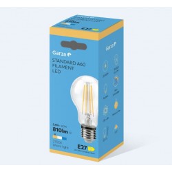 Bombilla estándar LED E27 5,7W 810lm 2700K Filamento