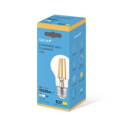 Bombilla estándar LED E27 11W 1520lm 2700K Filamento