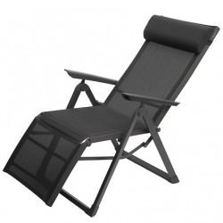 Sillón multiposiciones aluminio antracita