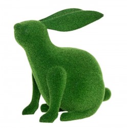 Figura decorativa para jardín Conejo césped