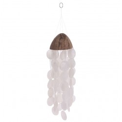 Carrillón de viento nácar/coco 45cm