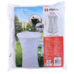 Funda mesa plegable redonda 80-90cm negra o blanca