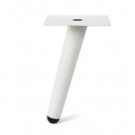 Pata cónica acero blanco 15cm