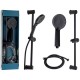 Kit barra ducha negro
