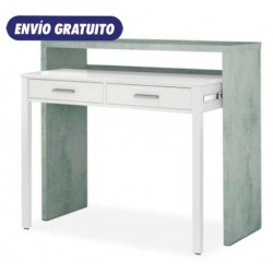 Mesa de escritorio extensible de melamina