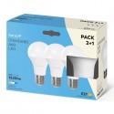 Pack 3 bombillas estándar LED E27 13W 1520lm