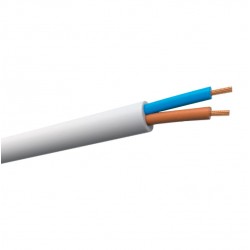 Cable redondo 2x1,5mm blanco