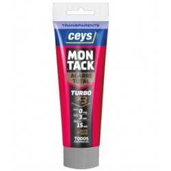 Adhesivo montaje Ceys Montack Turbo trasnparente 125ml