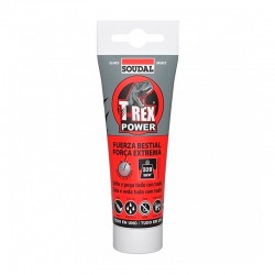 Adhesivo sellador T-Rex blanco Power tubo 125ml Soudal