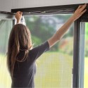 Mosquitera ventana con velcro 130x150cm negro