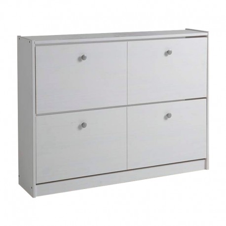 Zapatero 2 trampones blanco Tabac 110x23x80cm