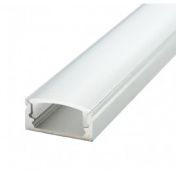Perfil de superficie aluminio para tira led 2 metros