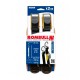 Trincaje ajustable negro con gancho 25mm 2m 2uds.