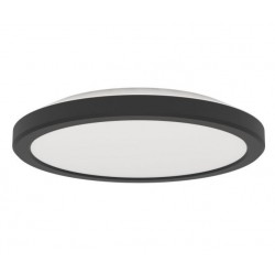 Plafón LED 30cm 17W 4000K negro Testara