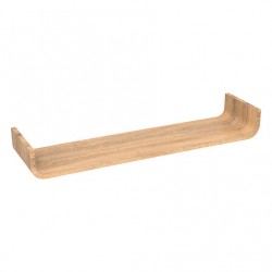 Estante de pared en U 80x20cm roble