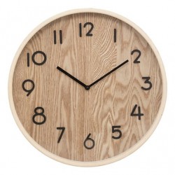 Reloj de pared 38cm Ivana madera clara