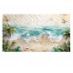 Cuadro alto brillo playa efect 120x80cm
