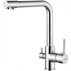 Grifo de cocina monomando 3 vías osmosis cromo