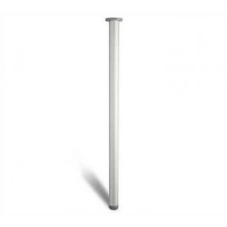 Pata redonda anodizado mate aluminio-pvc Ø6x80cm