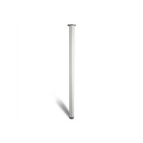 Pata redonda anodizado mate aluminio-pvc Ø6x80cm