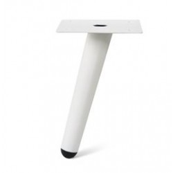 Pata cónica acero blanco 15cm