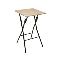Mesa plegable alta madera 60x60cm