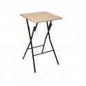 Mesa plegable alta madera 60x60cm